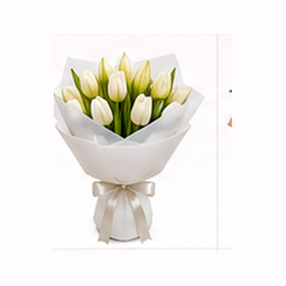 White Tulip Charm